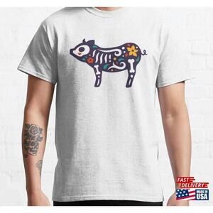 Funny Pig Colorfull T Shirt Cute Gift Idea For Mom Dad Tee Unisex